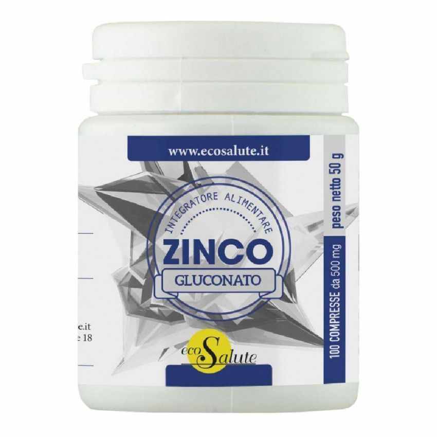Zinco Gluconato - Integratore Alimentare, 100 Compresse