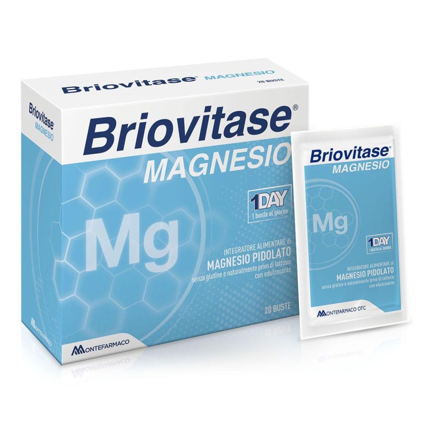 Briovitase Magnesio Supplemento in Bustine, 20 Pezzi