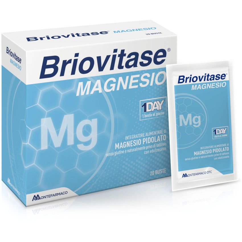 Briovitase Magnesio Supplemento in Bustine, 20 Pezzi