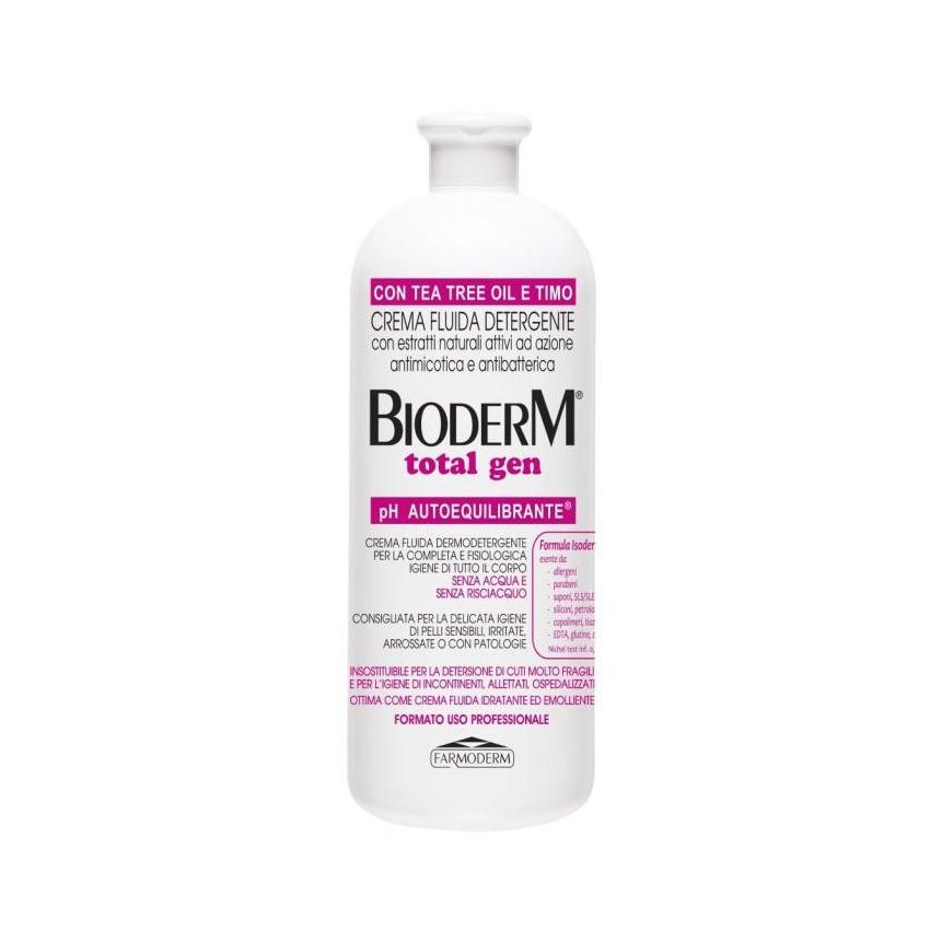 Bioderm Gen Total Crema Detergente Dermoprotettiva Fluida - 1000ml