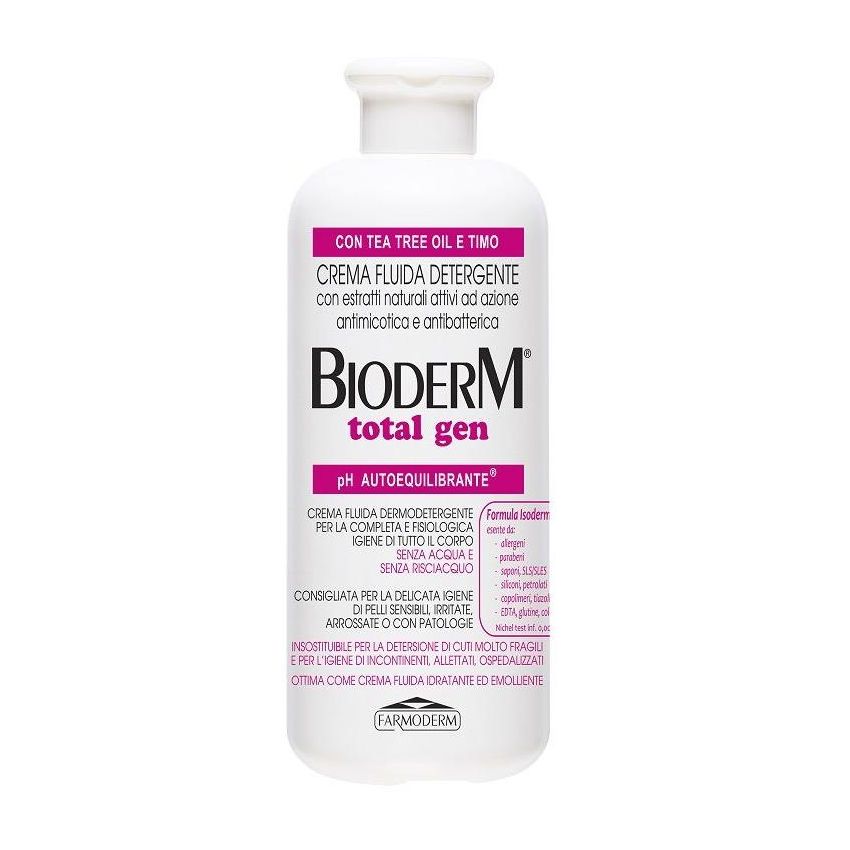Bioderm Total Gen Crema Detergente Fluida Dermoprotettiva 500ml