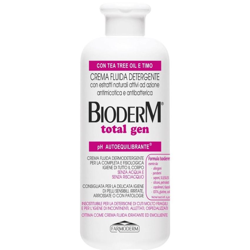 Bioderm Total Gen Crema Detergente Fluida Dermoprotettiva 500ml