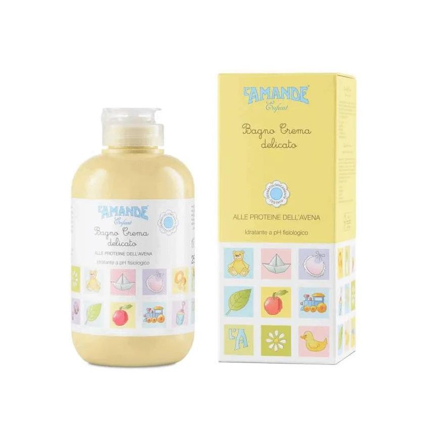 Crema da Bagno Delicata per Bambini L'Amande Enfant - 250ml