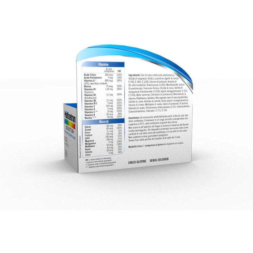Multicentrum Select 50+ Integratore Multivitaminico 90 Compresse