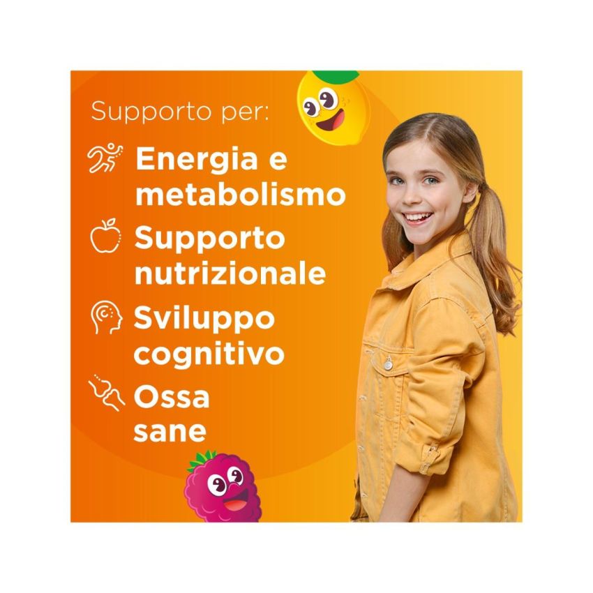 Multicentrum Junior - Integratore Alimentare per Bambini dai 4 anni - 30 Compresse
