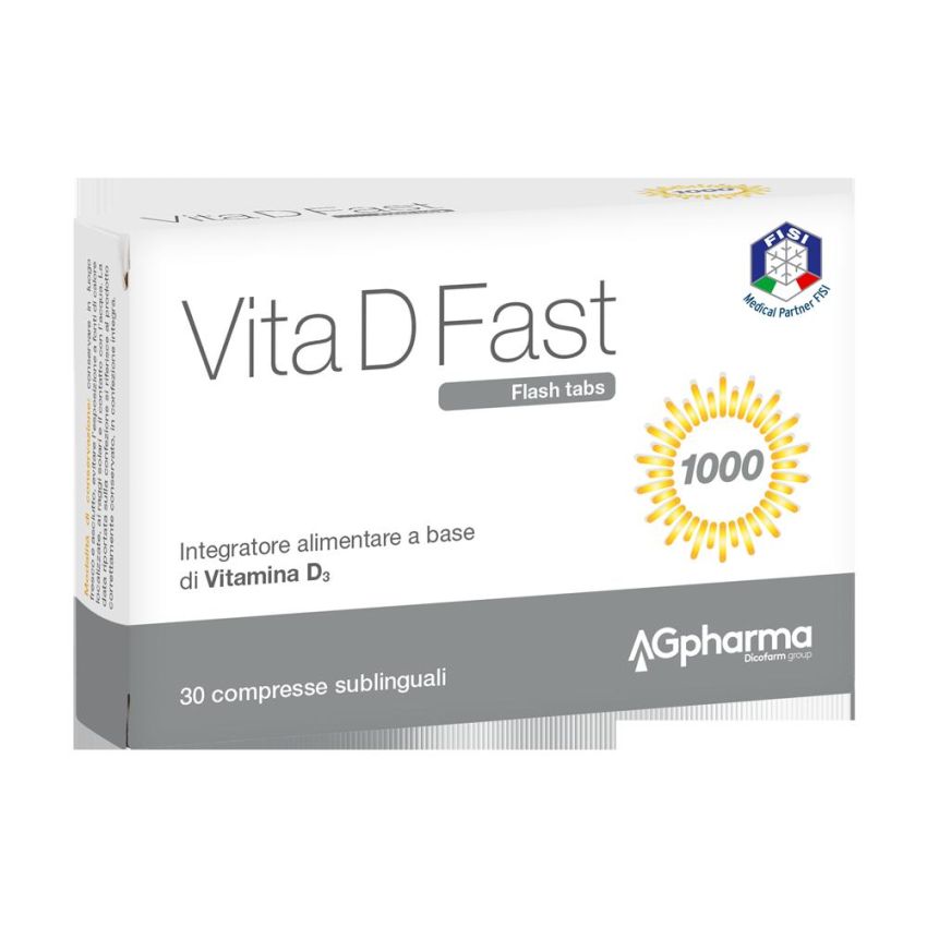 Vita D Fast - Integratore di Vitamina D, 30 Compresse