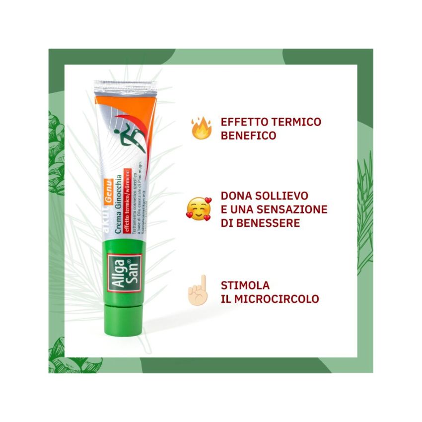 AllgaSan Crema Terapeutica Effetto Termico per Ginocchia - 50ml