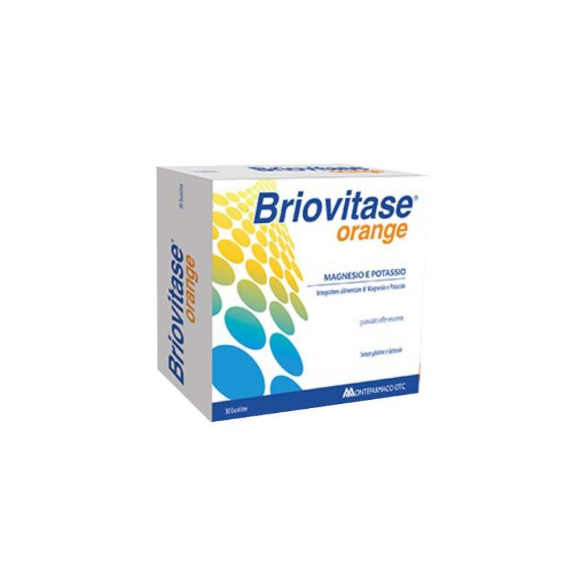 Briovitase Magnesio e Potassio in Bustine Gusto Arancia - Confezione da 30