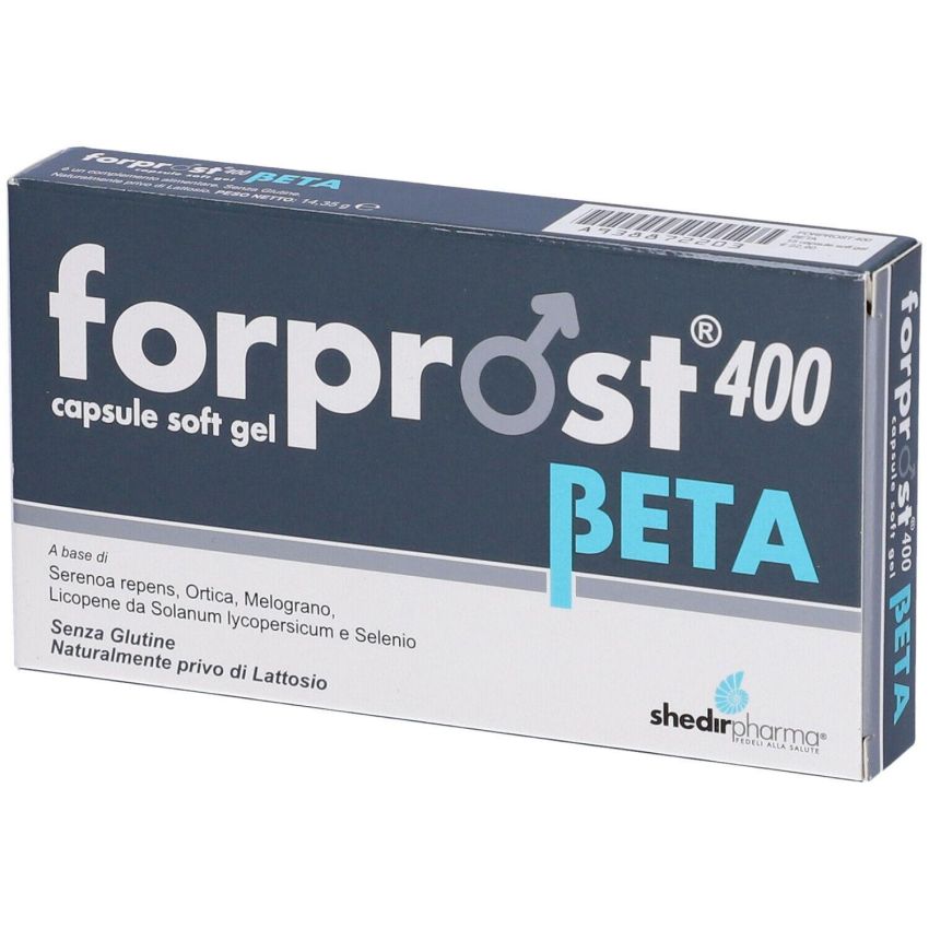 Forprost 400 Beta - Integratore di salute della prostata, 15 capsule