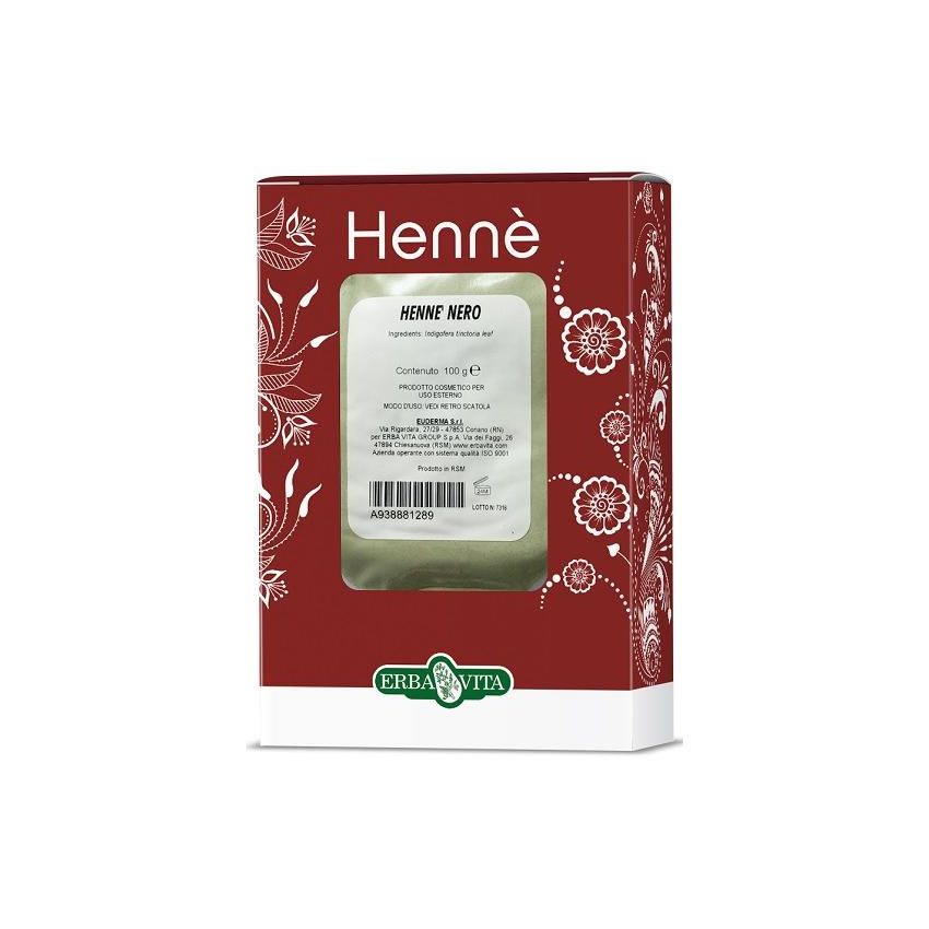 Erba Vita Henne 100g - Colorante Naturale per Capelli Nero