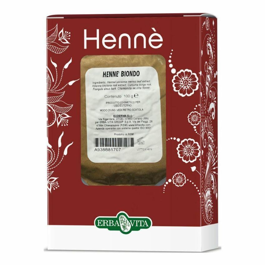 Henne Biondo Naturale 100g - Colorante per Capelli