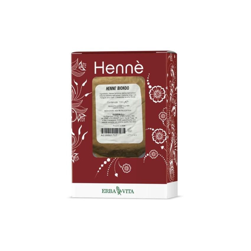 Henne Biondo Naturale 100g - Colorante per Capelli