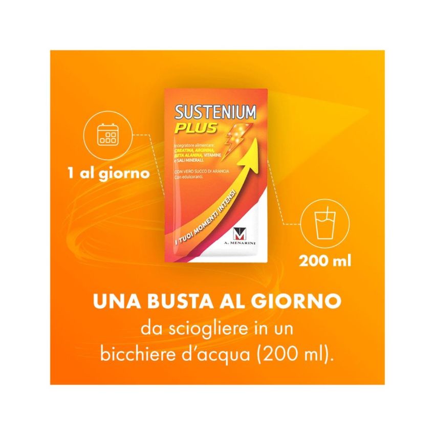 Sustenium Plus - Integratore Energetico in Bustine - Confezione da 22