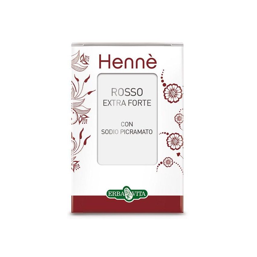 Henne Naturale Extra Forte per Colorazione Capelli Rosso - 100g