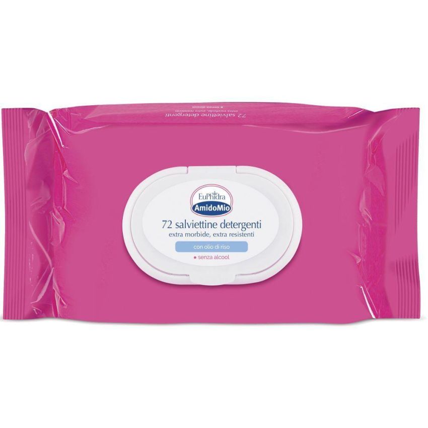 Euphidra Amidomio Salviette Umidificate - Pacchetto da 72 Pezzi
