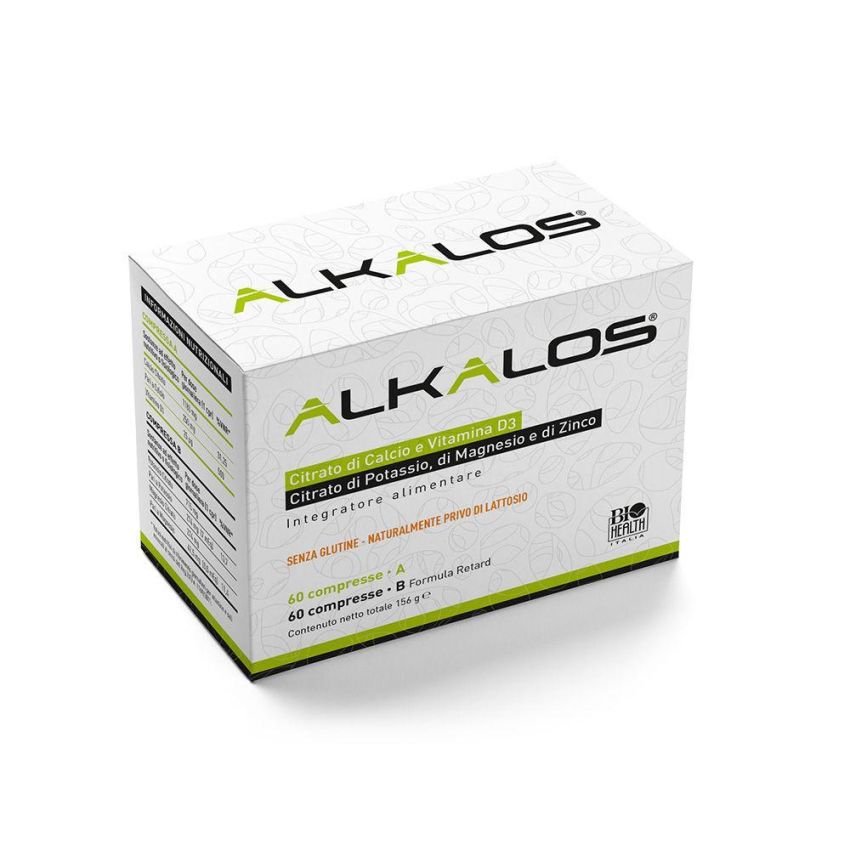 Alkalos - Set di 2 Flaconi con 60 Compresse Ciascuno
