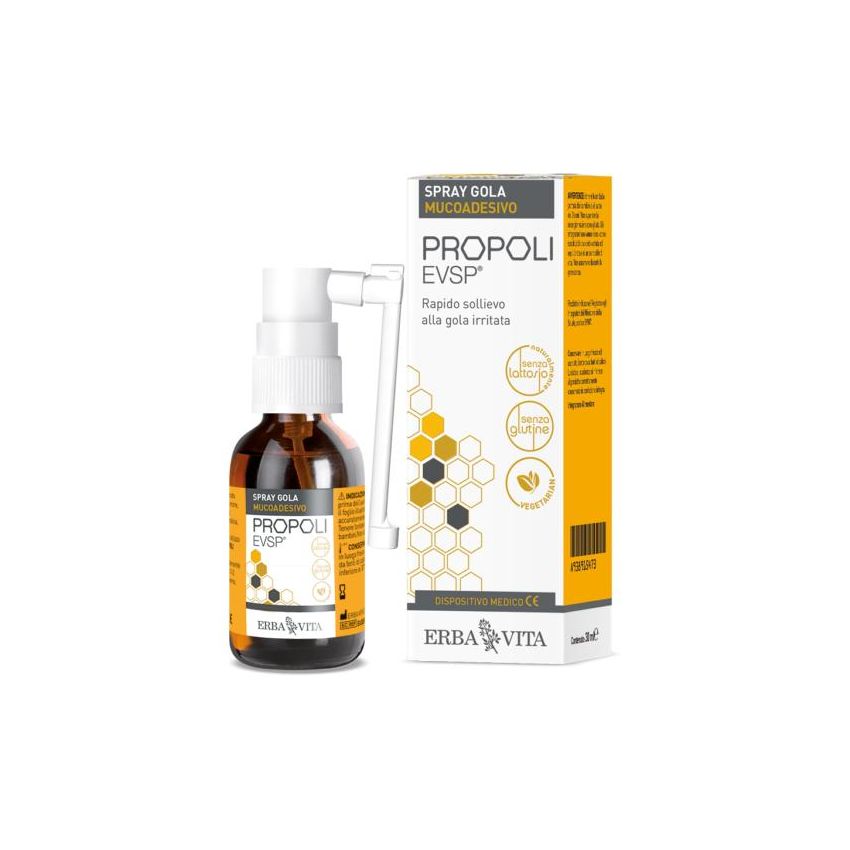 Erba Vita Spray per la Gola con Propoli EVSP - 20 ml