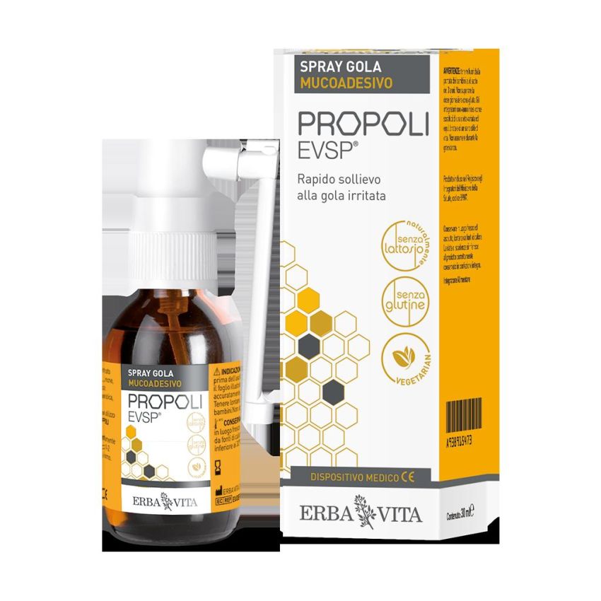 Erba Vita Spray per la Gola con Propoli EVSP - 20 ml