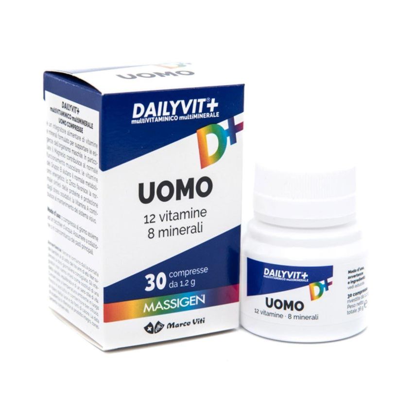 Massigen Dailyvit+ Uomo: Multivitaminico e Multiminerale, 30 Compresse
