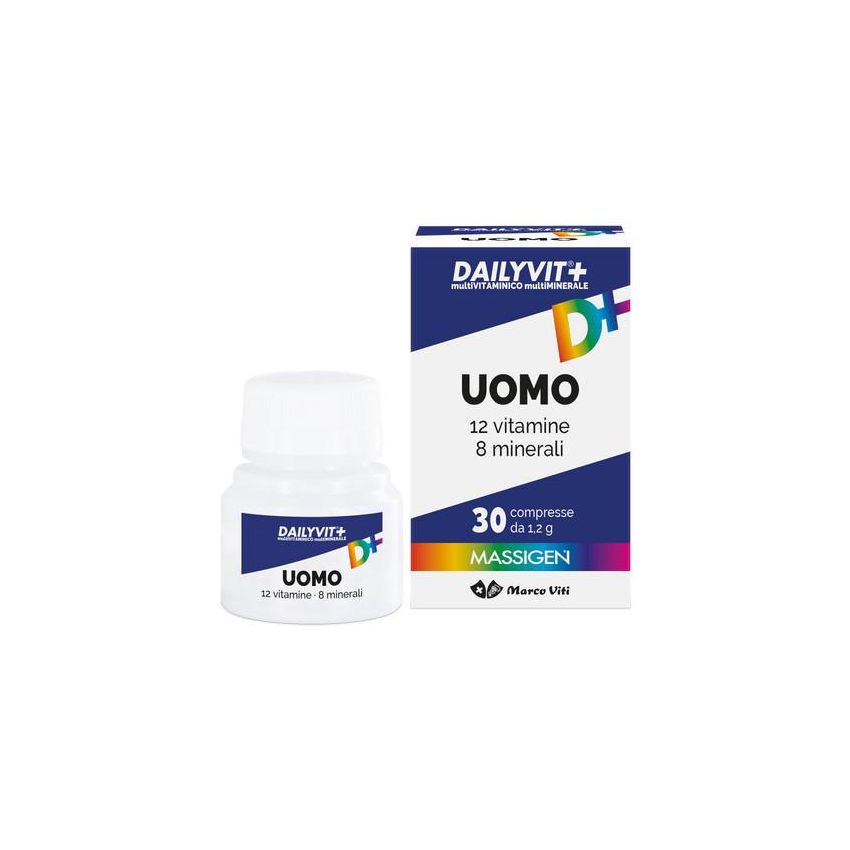 Massigen Dailyvit+ Uomo: Multivitaminico e Multiminerale, 30 Compresse