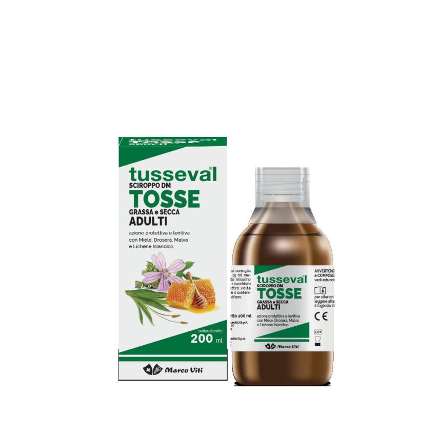 Tusseval Sciroppo per la Tosse per Adulti - 200ml