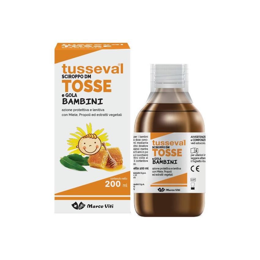 Tusseval Sciroppo per la Tosse dei Bambini, 200ml