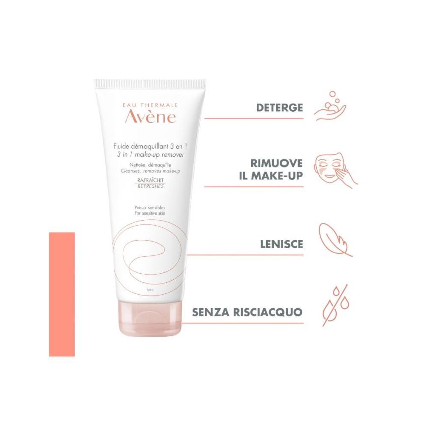 Avene Fluido Struccante 3-in-1 Multifunzionale 200ml