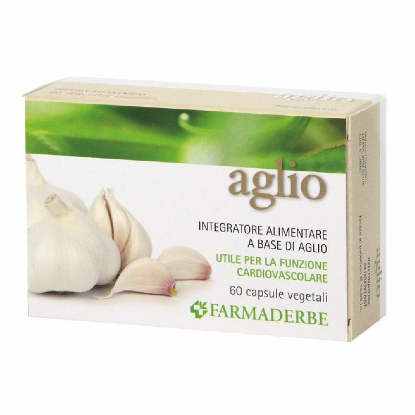 Farmaderbe Aglio - Supplemento Naturale in Capsule, 60 Capsule