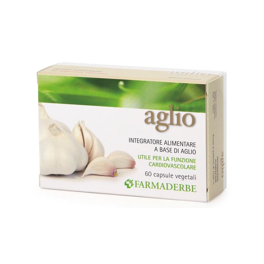 Farmaderbe Aglio - Supplemento Naturale in Capsule, 60 Capsule