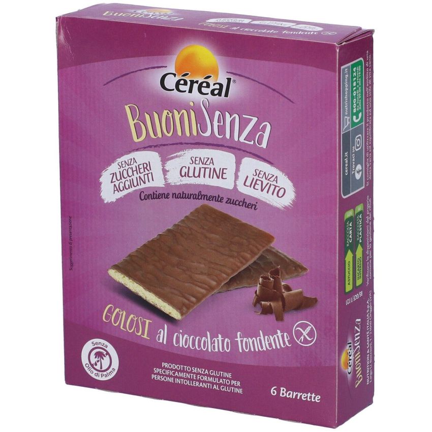 Cereali Squisiti al Cioccolato Fondente - Confezione da 6x17g