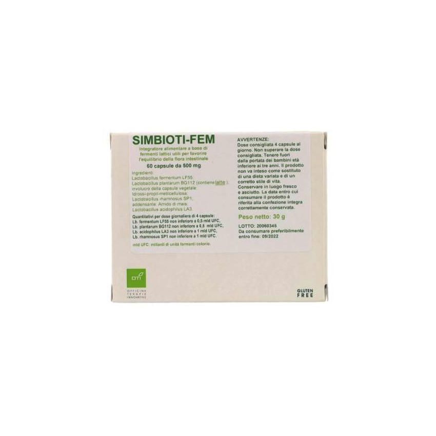 Oti Simbioti Fem - Integratore Femminile a Base di Probiotici, 60 Capsule