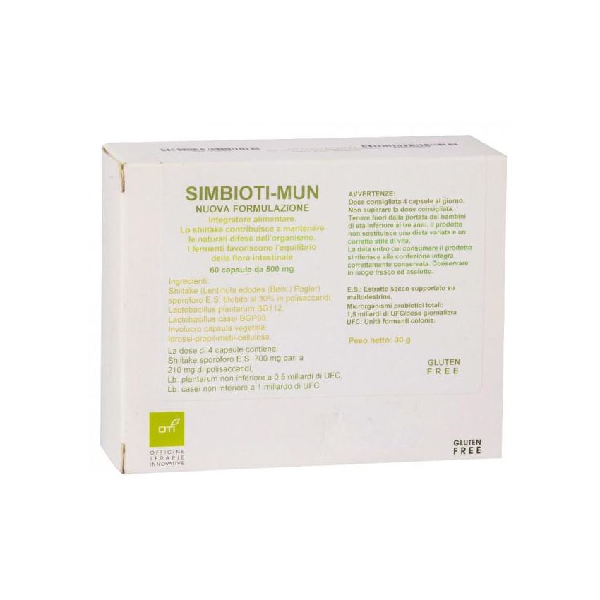 Oti Simbioti Mun - Probiotici e Prebiotici, 60 Capsule