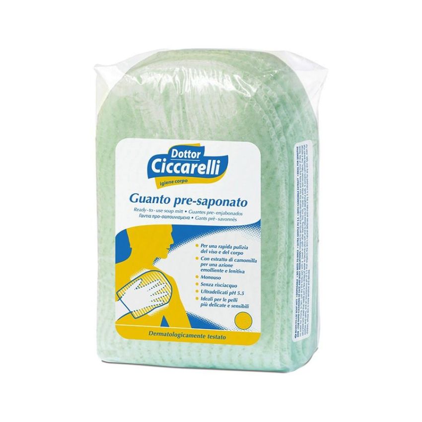 Ciccarelli Guanto Pre-Saponato - Pack di 20 Pezzi
