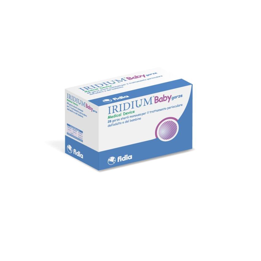 Iridium Baby - Garze Oculari Pediatriche, Confezione da 28 Pezzi