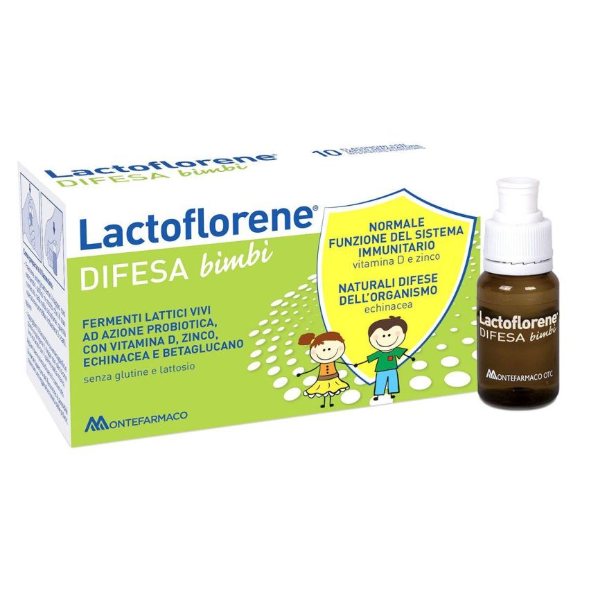 Lactoflorene Difesa per Bambini - Confezione da 10 Flaconcini