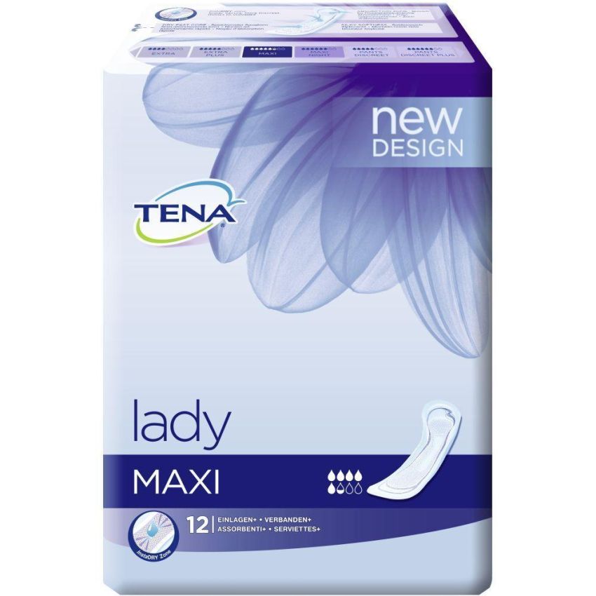 Assorbenti Discreti Tena Lady Maxi - Pacco da 12 Pezzi