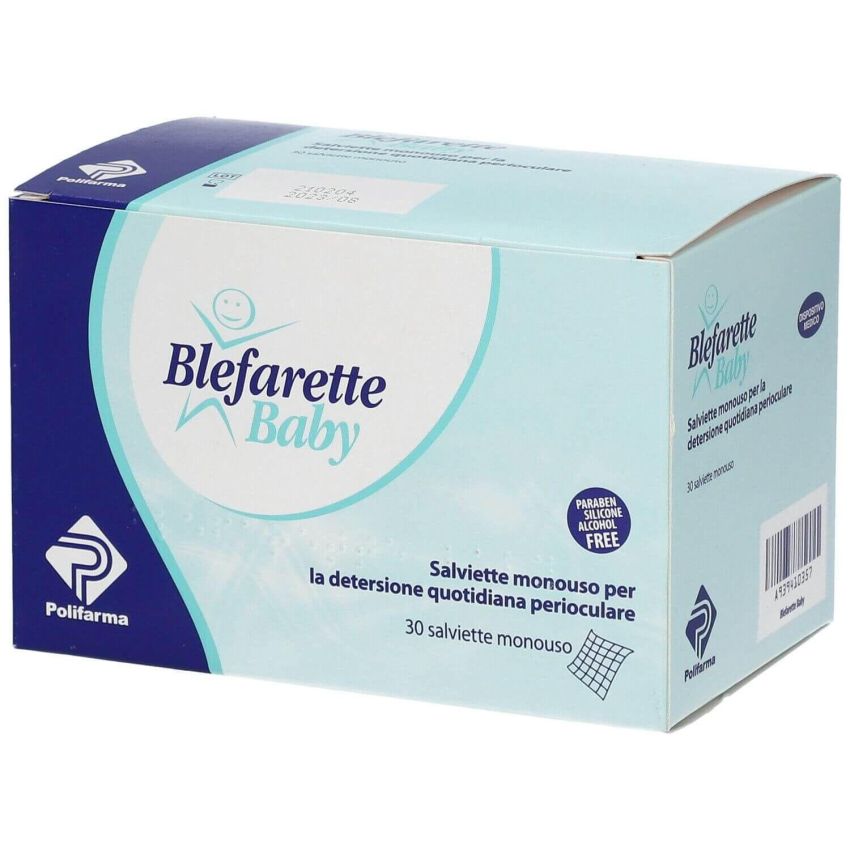 Blefarette Baby - Salviette Oculari Medicate Monouso - Pacco da 30 Pezzi