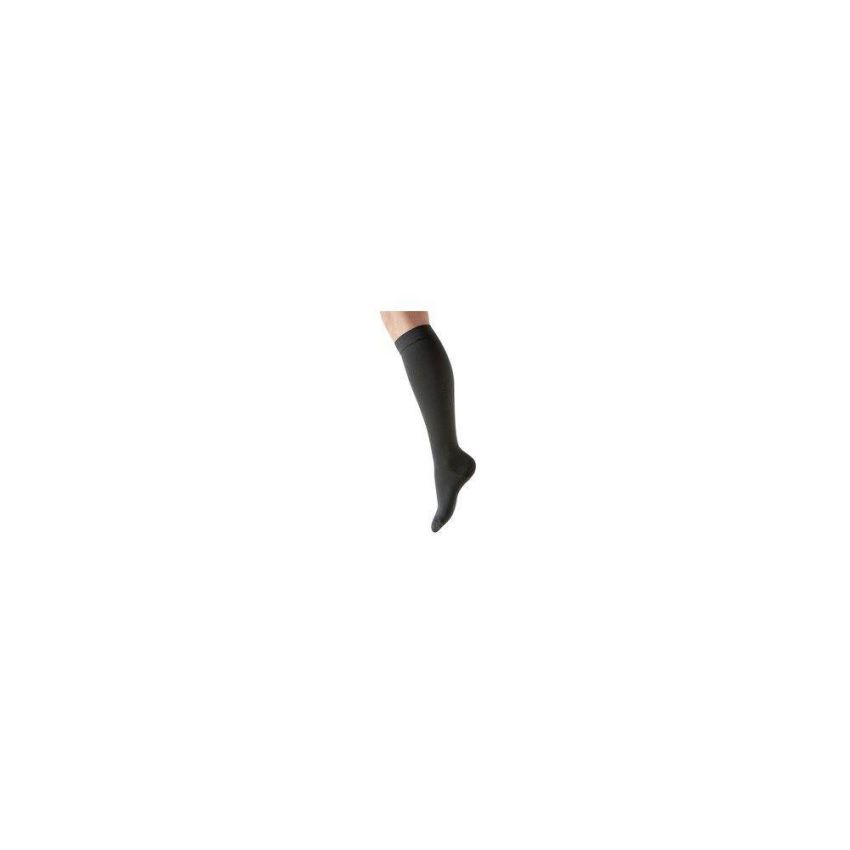 Dualsan Unisex Calzino di Compressione Nero con Punta Chiusa, Taglia 2