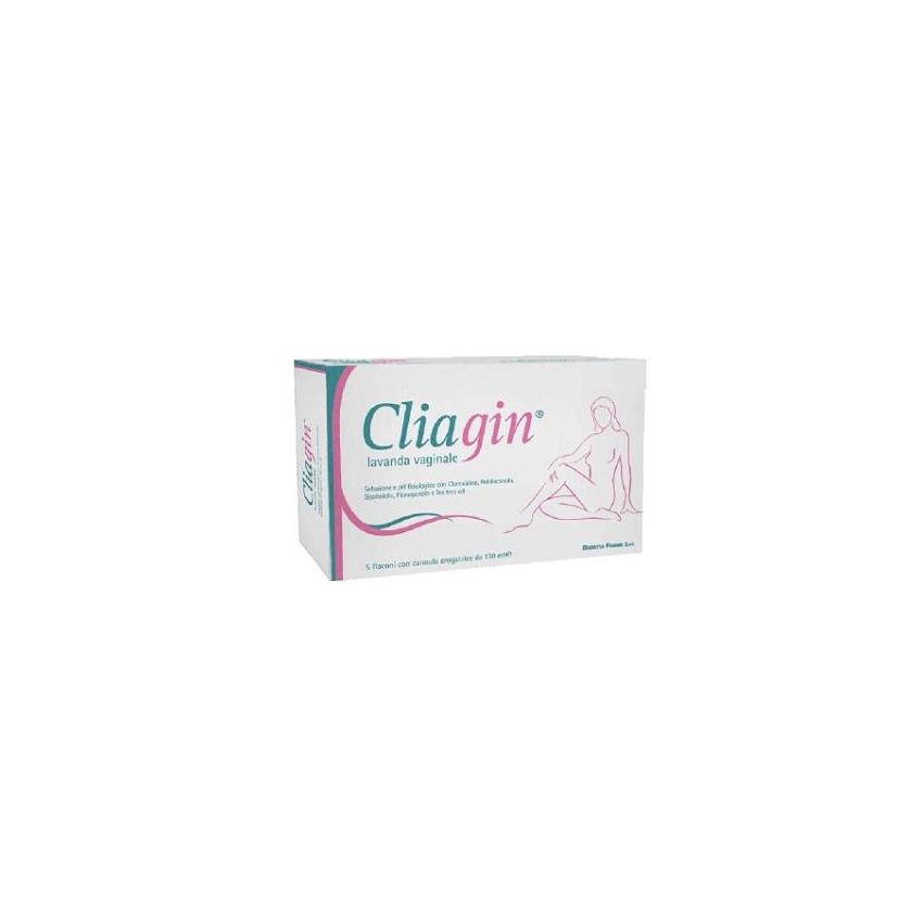Cliagin Lavanda - Detergente Vaginale in Lavanda - 150ml, Pacchetto da 5
