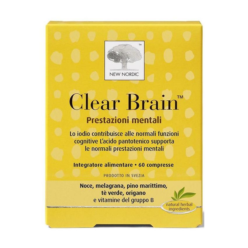Clear Brain Supporto Cognitivo - 60 Compresse