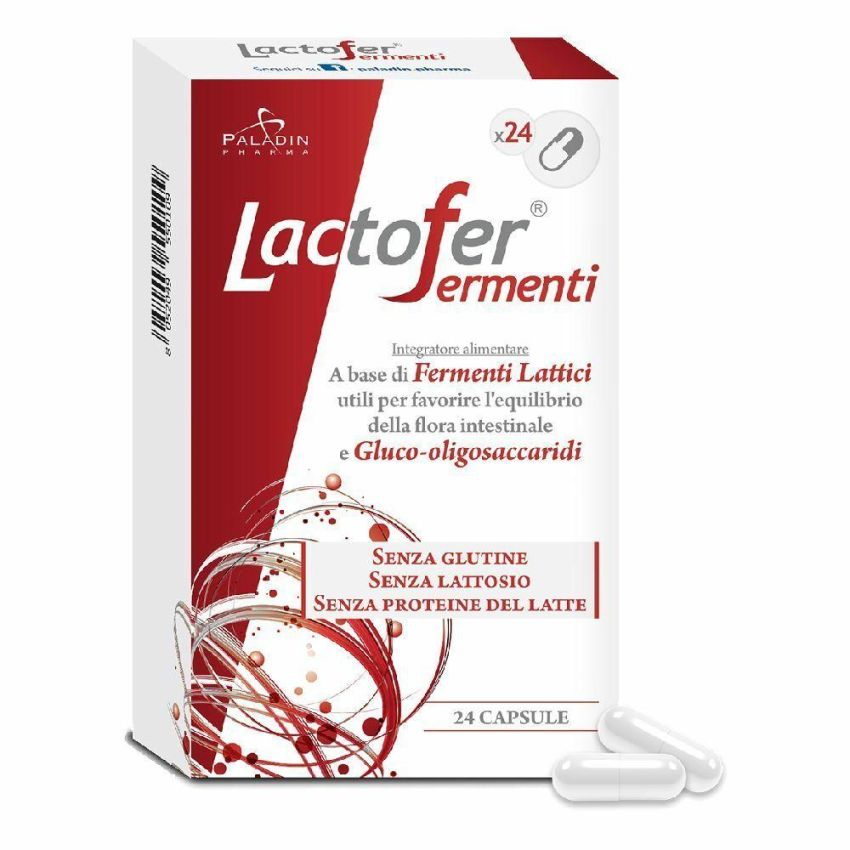 Lactofer Probiotici - 24 Capsule Digestive di Fermenti Lattici