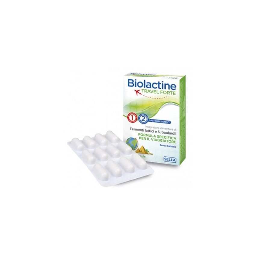 Biolactine Travel Forte - Supplemento di 24 Capsule per il Viaggio