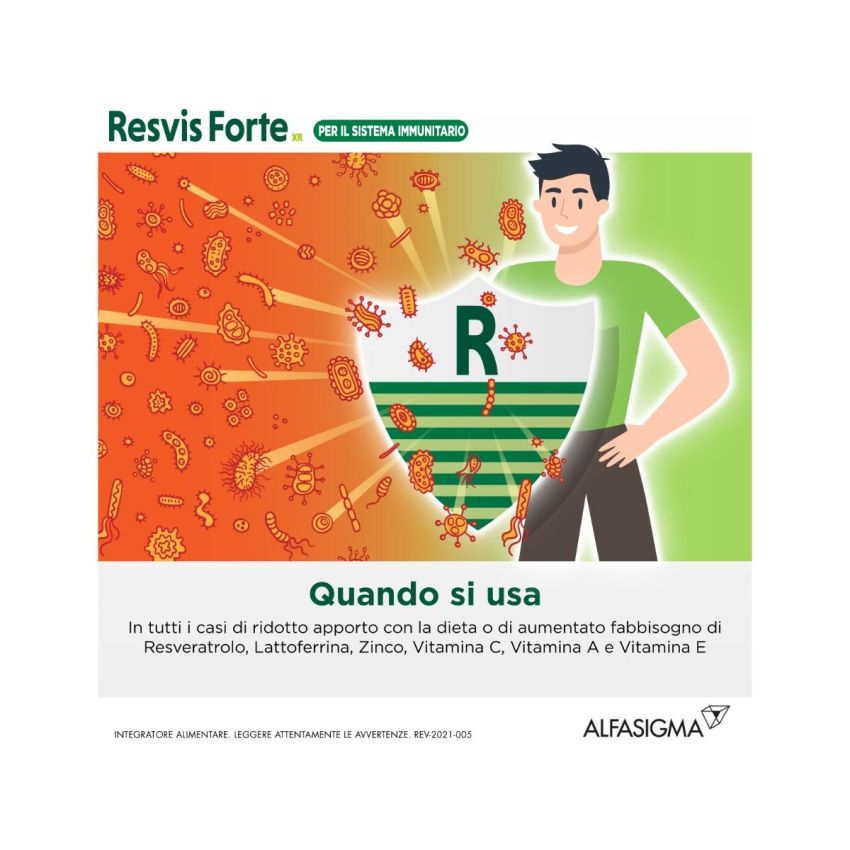 Resvis Forte XR - Confezione da 12 Bustine per il Benessere Respiratorio