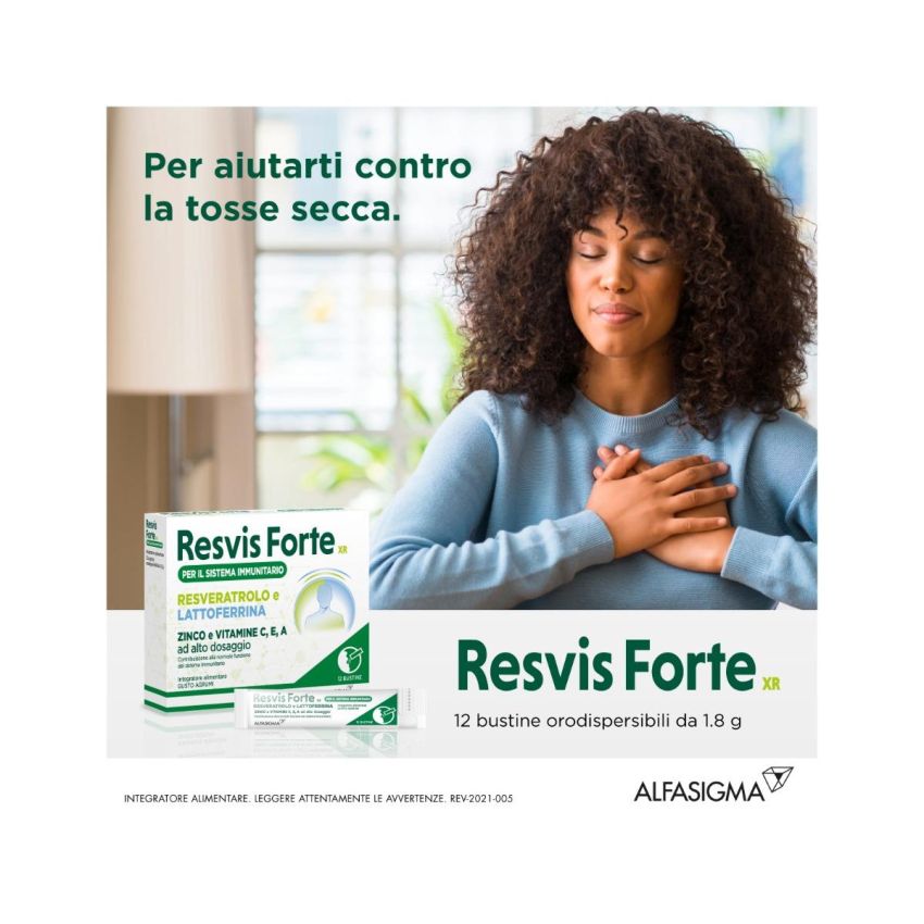 Resvis Forte XR - Confezione da 12 Bustine per il Benessere Respiratorio