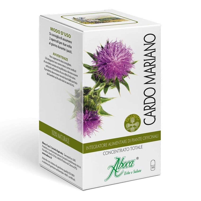 Aboca Cardo Mariano - Concentrato Totale di 50 Capsule