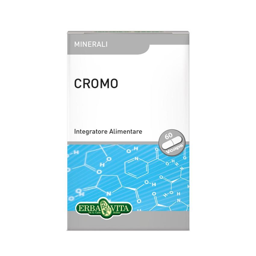 Erba Vita - Cromo Supplemento Nutrizionale - 60 Capsule