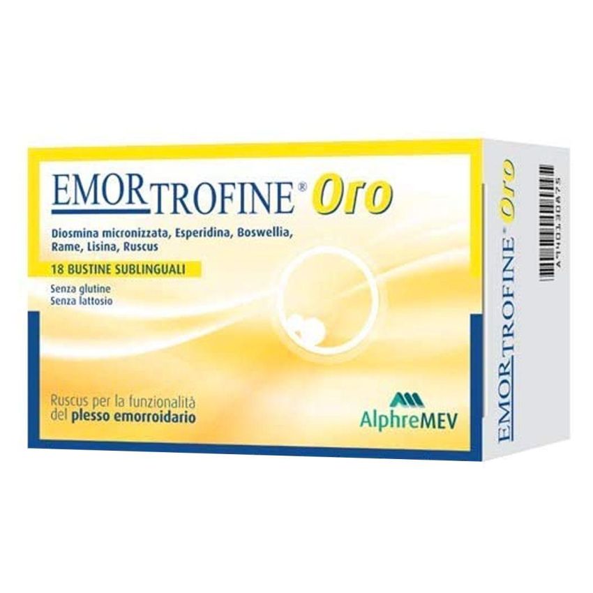 Emortrofine Oro - Trattamento emorroidario in 18 Bustine