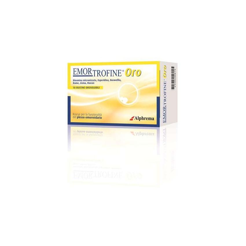 Emortrofine Oro - Trattamento emorroidario in 18 Bustine