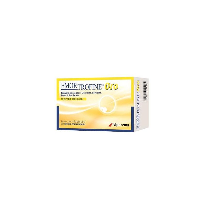 Emortrofine Oro - Trattamento emorroidario in 18 Bustine