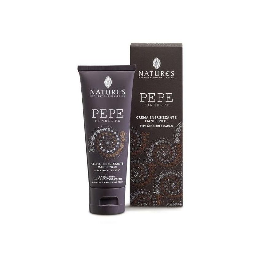 Nature's Energizzante Crema Mani e Piedi al Pepe Fondente, 75ml